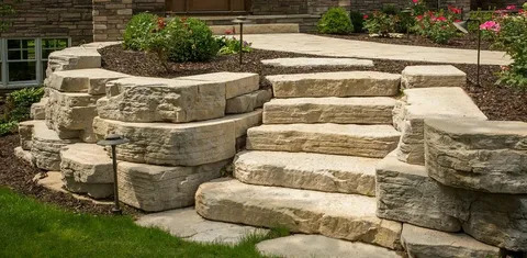 natural stone landscaping services in Brampton